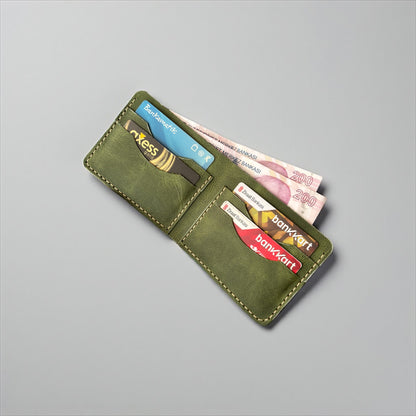 HAKİKİ DERİ CÜZDAN YEŞİL CÜZDAN