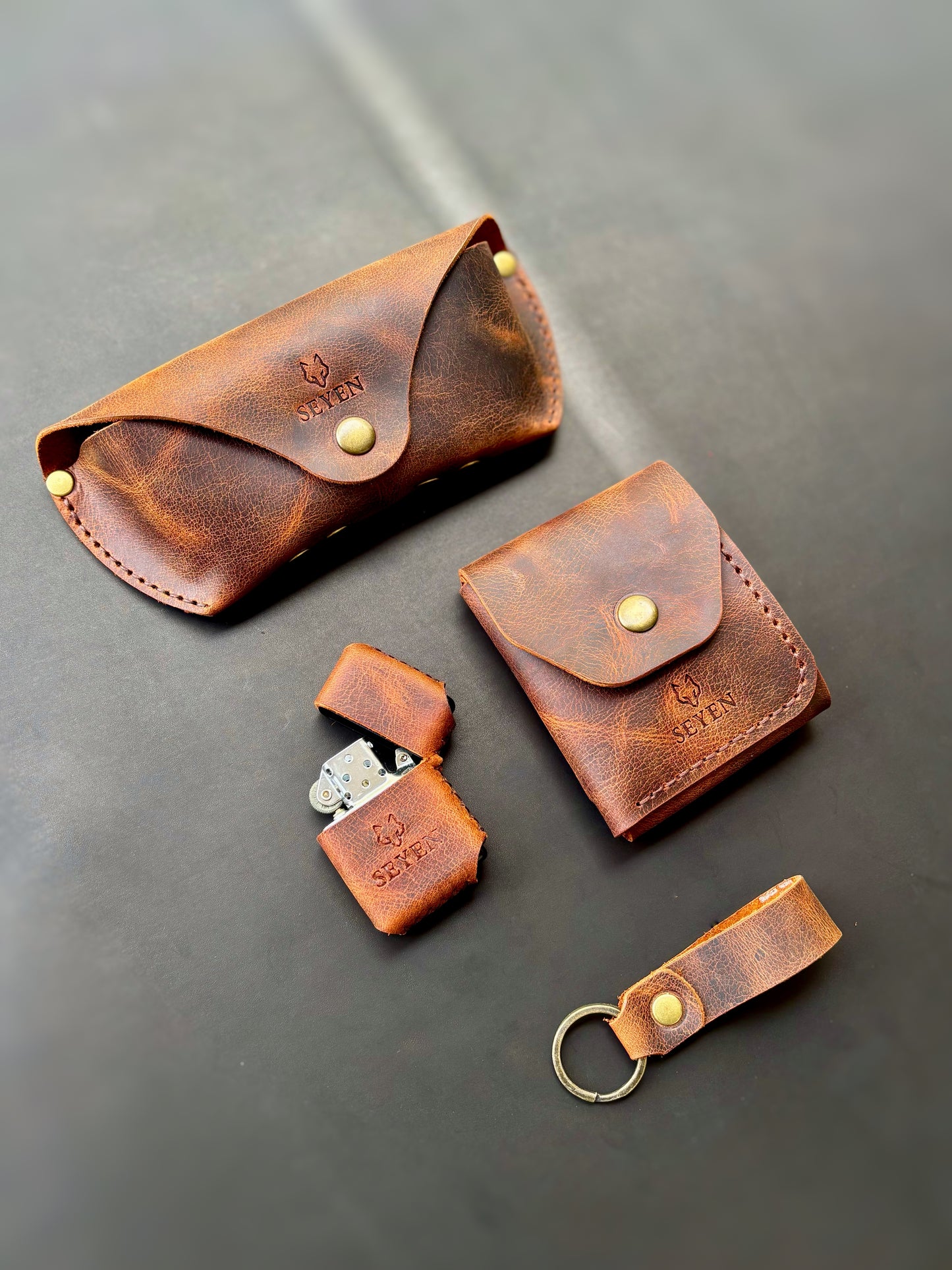Hakiki Deri Set