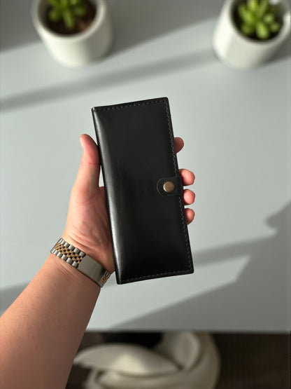 Hakiki Deri Dikey Cüzdan