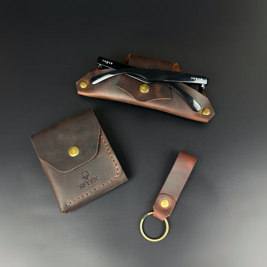 Hakiki Deri Özel Set