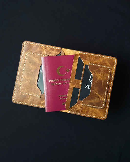 Hakiki Deri Pasaport Kılıfı