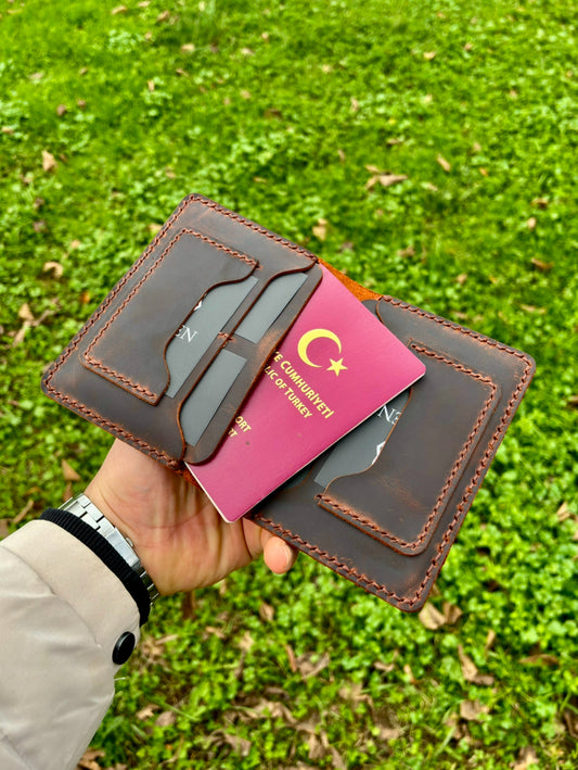 Hakiki Deri Pasaport Kılıfı